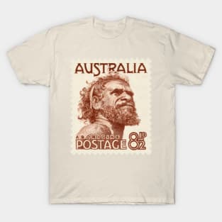 Australian Aborigine Postage Stamp T-Shirt